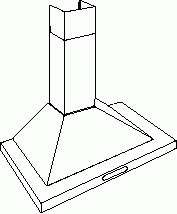 Atag WG5..K Piramide schouwkap, voor combinatie met externe motor onderdelen en accessoires