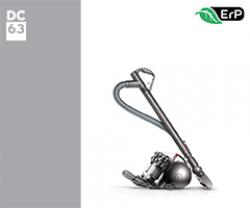 Dyson DC63 ErP 05579-01 DC63 ErP Allergy Euro 205579-01 (Iron/Bright Silver/Satin Nickel & Red) 2 onderdelen en accessoires