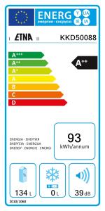 Etna KKD50088E02 KKD50088/E02 KKD50088 KOELKAST 88CM ETN onderdelen en accessoires